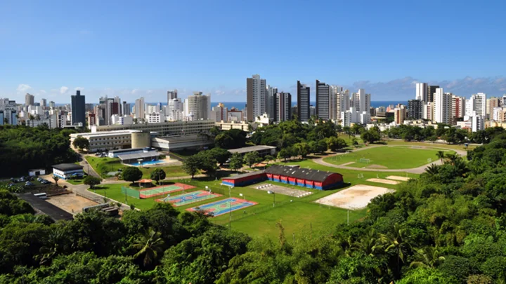 Vista da academia da ESFCEX